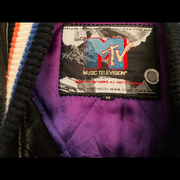 VINTAGE MTV LEATHER JACKET - Picture 4 of 7